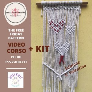 Kit + corso online " Cuori innamorati "
