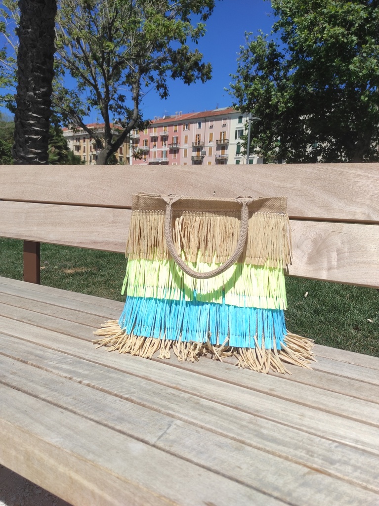 Kit + corso online borsa con frange rafia